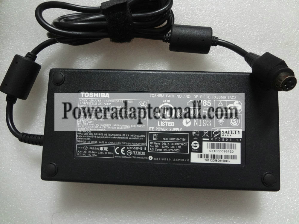Genuine 180W Toshiba PA3546U-1ACA ADP-180HB B AC Adapter charger